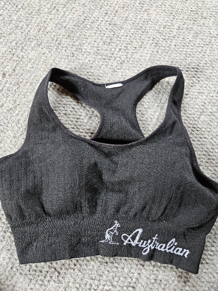 zwarte sport bh, Australian, maat L, Australian, Verzenden, Zwart, BH