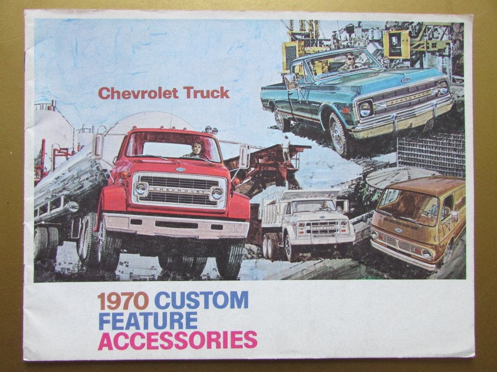 1970 Chevrolet trucks accesoires brochure, Engels, Ophalen of Verzenden, Zo goed als nieuw, Chevrolet