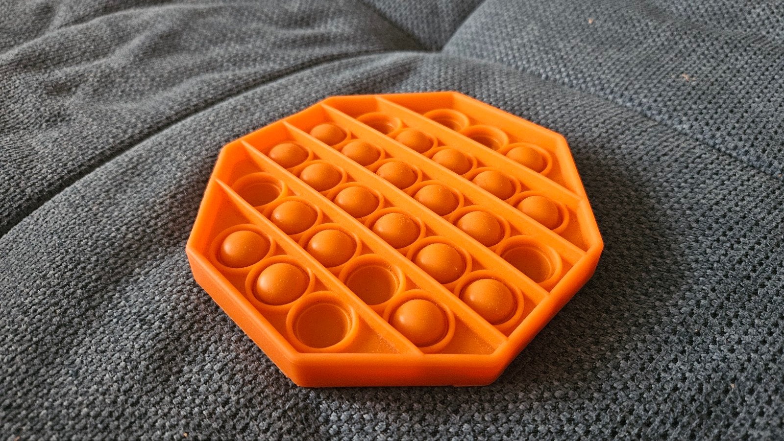 Oranje Pop It Fidget Toy - Stressvermindering, Ophalen, Jongen of Meisje