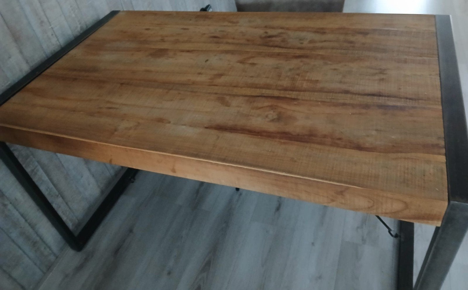 Mango houten eetkamertafel, Huis en Inrichting, Tafels | Eettafels, Ophalen, Zo goed als nieuw, Rechthoekig, 100 tot 150 cm