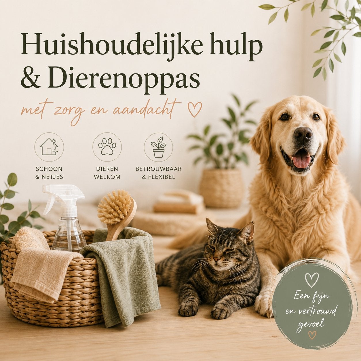 Betrouwbare huishoudelijke hulp &dierenoppas Nederweert e.o., Vacatures, Vacatures | Thuiswerk, Overige vormen, MBO, Geschikt als bijbaan