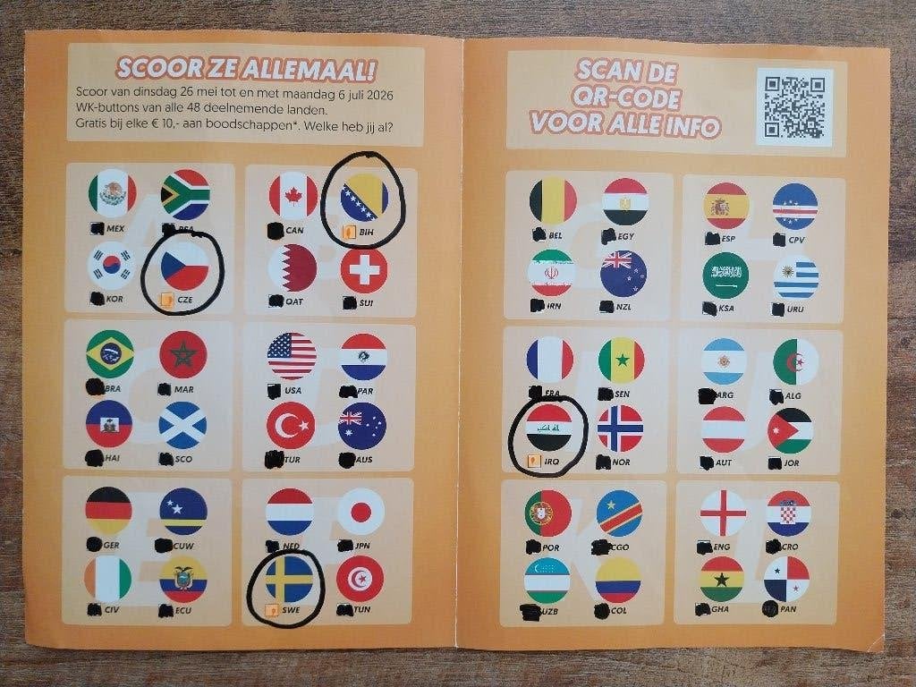 Dekamarkt buttons, Verzamelen, Supermarktacties, Dekamarkt, Ophalen of Verzenden