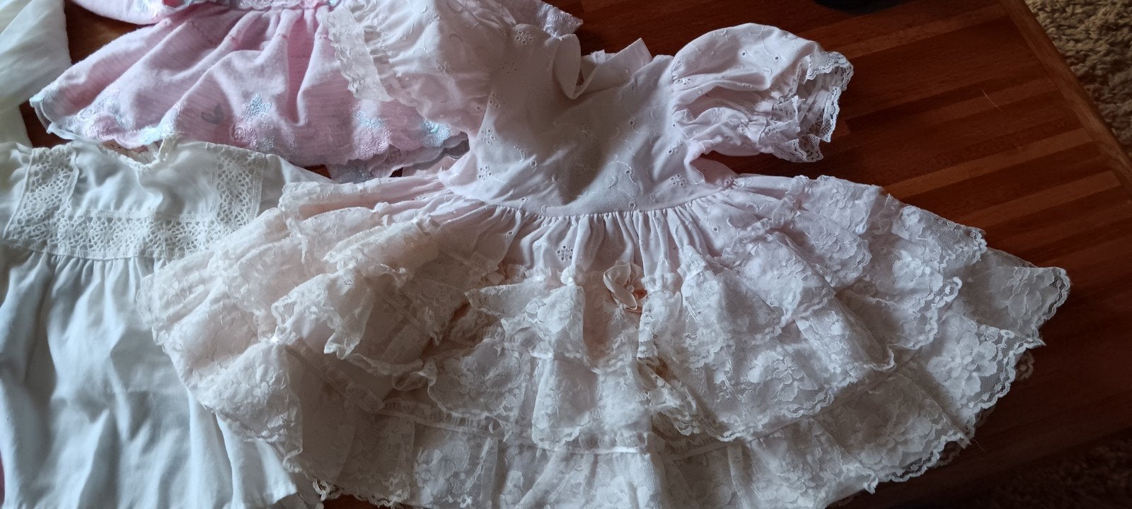 Vintage baby kleertjes  1 prematuur baby jurkje, Ophalen of Verzenden, Meisje, Jurkje of Rokje
