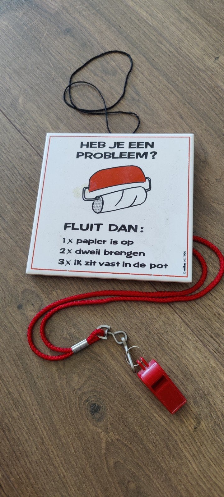 Tegeltje, Ophalen
