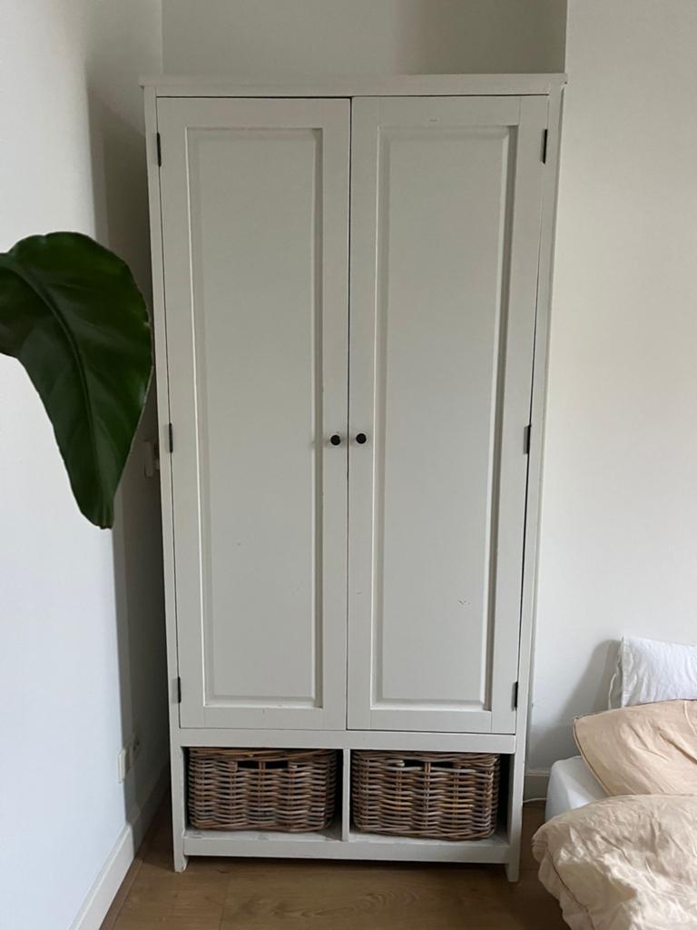 Ikea Kledingkast Wit - 189x88x54cm - Gebruikssporen, Huis en Inrichting, Kasten | Kledingkasten, Ophalen, Gebruikt, 50 tot 100 cm