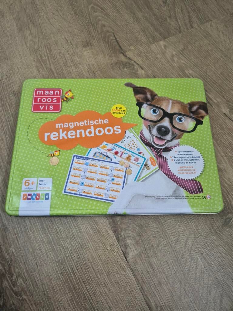 Maan Roos Vis Magnetische Rekendoos + Ik leer lezen koffer, Kinderen en Baby's, Speelgoed | Educatief en Creatief, Ophalen, Gebruikt