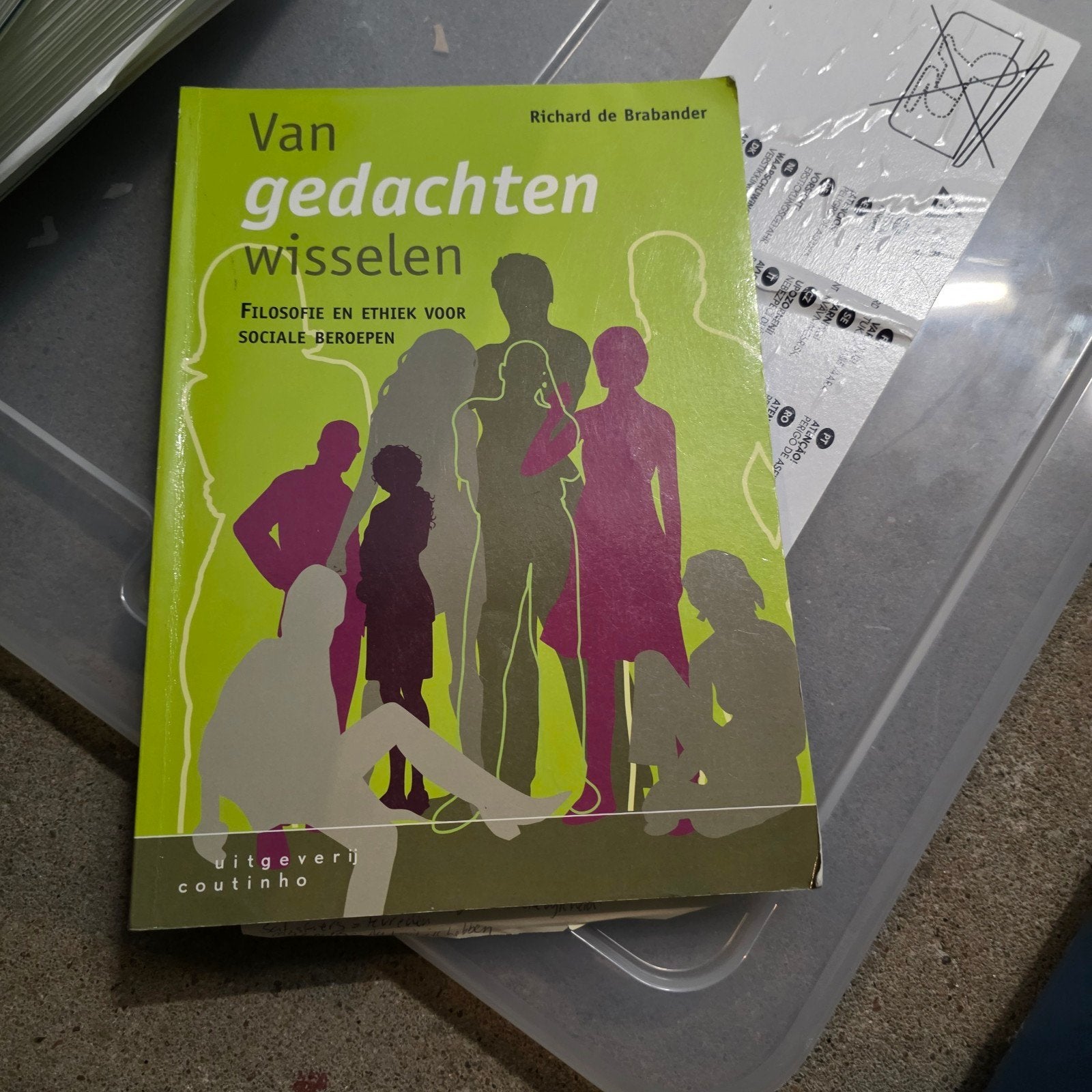 Van gedachten wisselen: Filosofie en Ethiek, Ophalen, Gelezen, Wijsbegeerte of Ethiek, Richard de Brabander