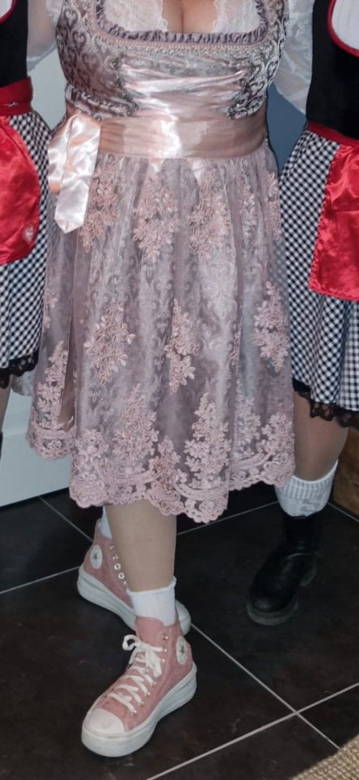 Alpenmärchen Dirndl - Maat 50, Maat 46/48 (XL) of groter, Ophalen of Verzenden, Zo goed als nieuw, Roze