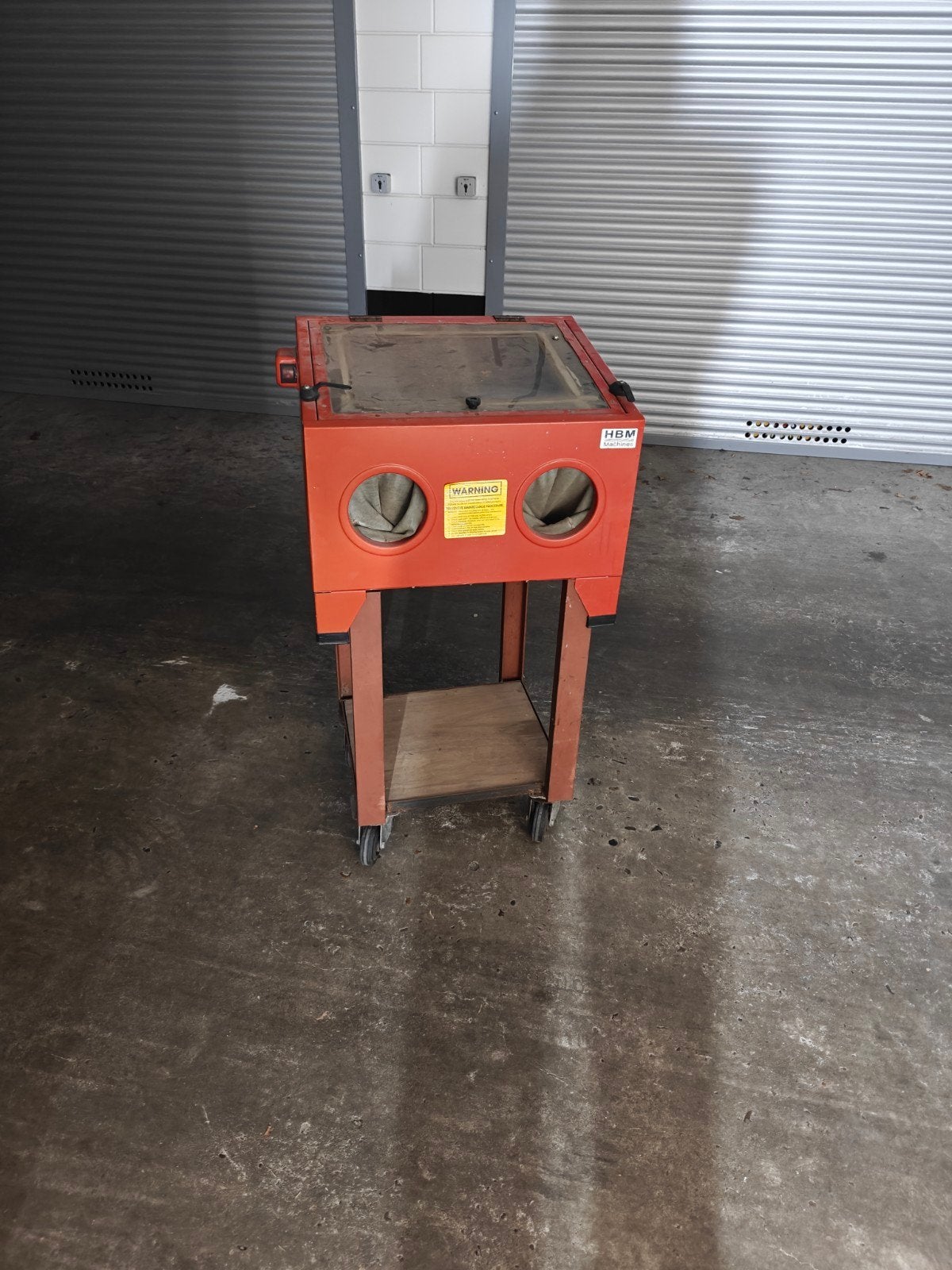 Compacte Straalcabine, Ophalen