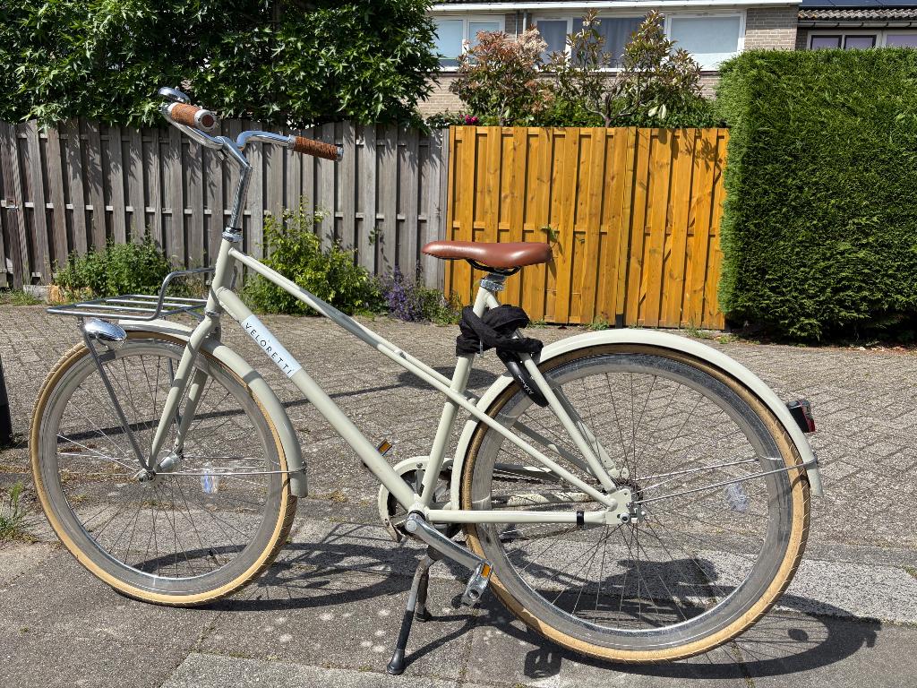 Veloretti Caféracer Pebble Grey 52cm, Fietsen en Brommers, Terugtraprem, (Extra) lage instap, Zo goed als nieuw, 50 tot 53 cm