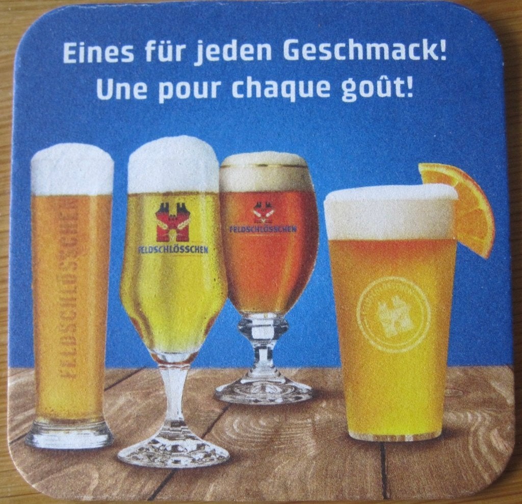 bierviltje van Feldschlösschen Alkoholfrei, Ophalen of Verzenden, Zo goed als nieuw, Viltje(s), Overige merken
