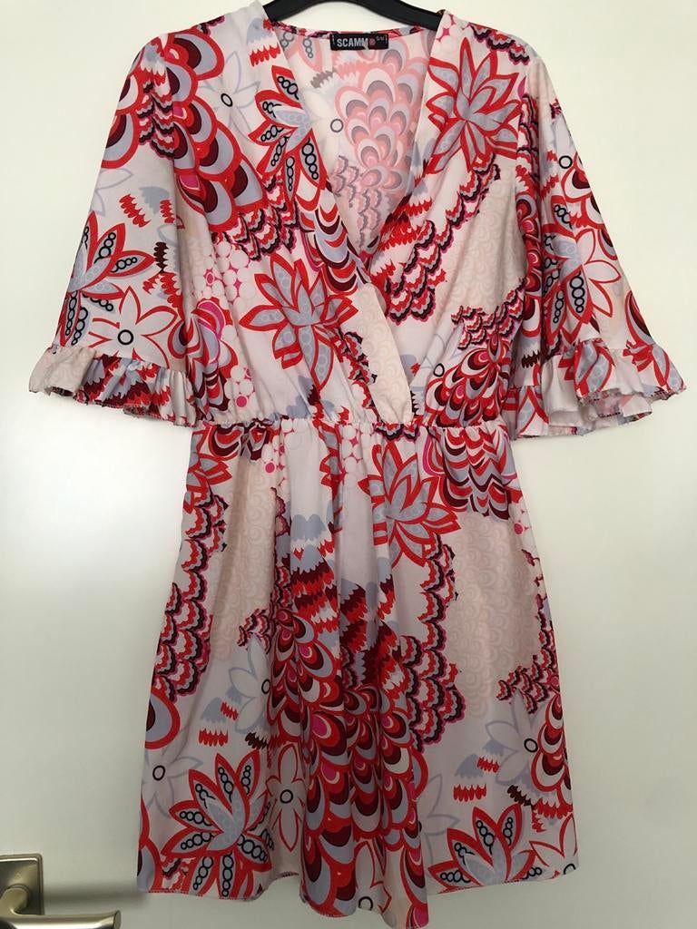 Playsuit met vrolijke print maat S/M scamm, Maat 38/40 (M), Ophalen of Verzenden, Zo goed als nieuw, Boven de knie
