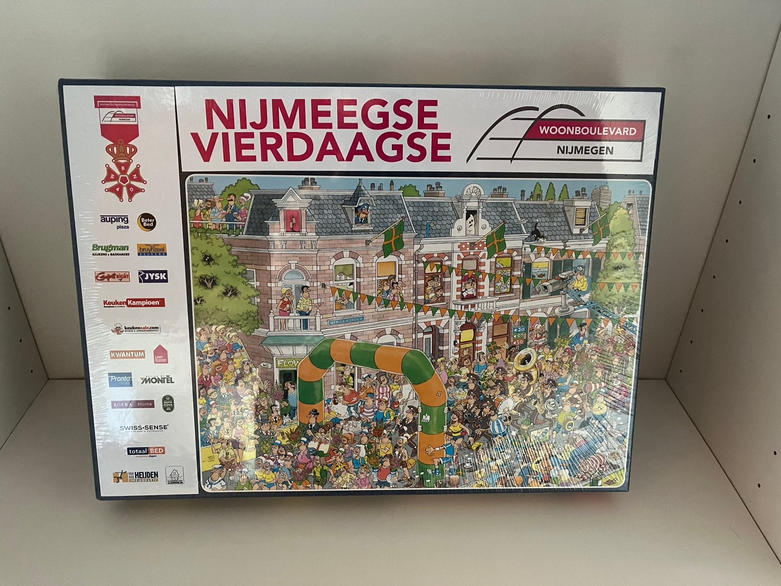 JvH - Nijmeegse vierdaagse woonboulevard, Ophalen of Verzenden, 500 t/m 1500 stukjes, Nieuw, Legpuzzel