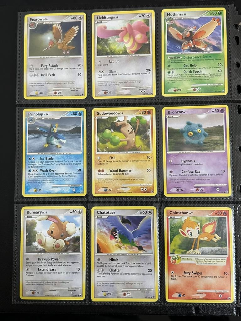 22 Pokemon kaarten uit de set, MAJESTIC DAWN 2008, Ophalen, Gebruikt, Meerdere kaarten