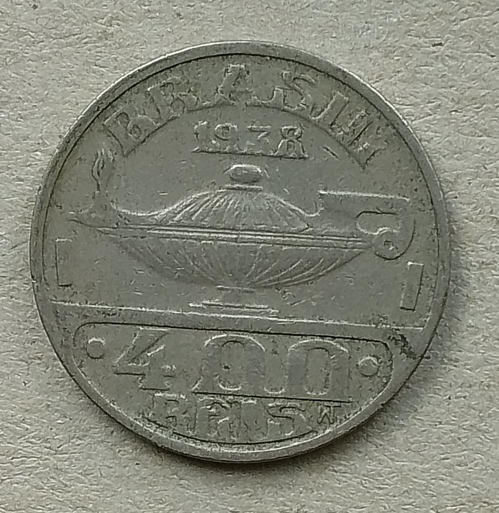 Brazilië, 400 reis 1938, Ophalen of Verzenden, Zuid-Amerika, Losse munt
