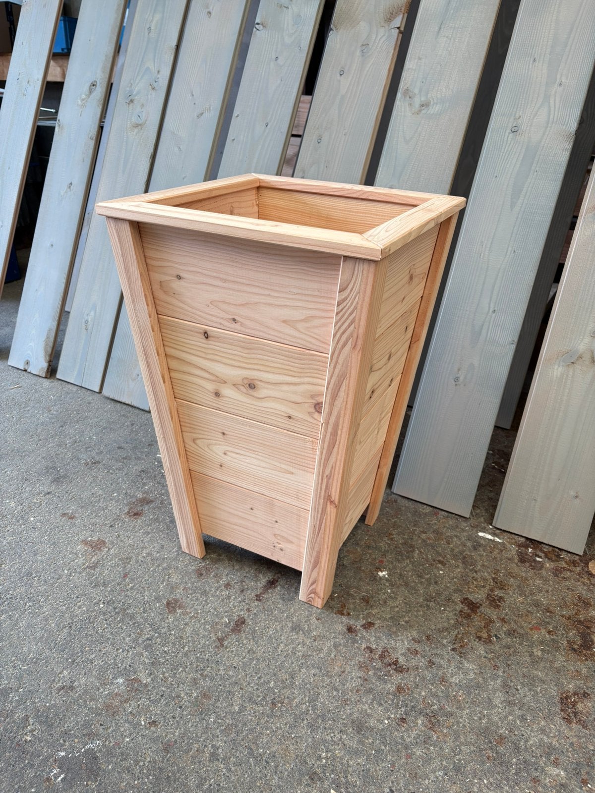 Luxe Douglas Plantenbak 70 cm Hoog | Handgemaakt, Tuin en Terras, Bloembakken en Plantenbakken, Vierkant, Nieuw, Ophalen of Verzenden