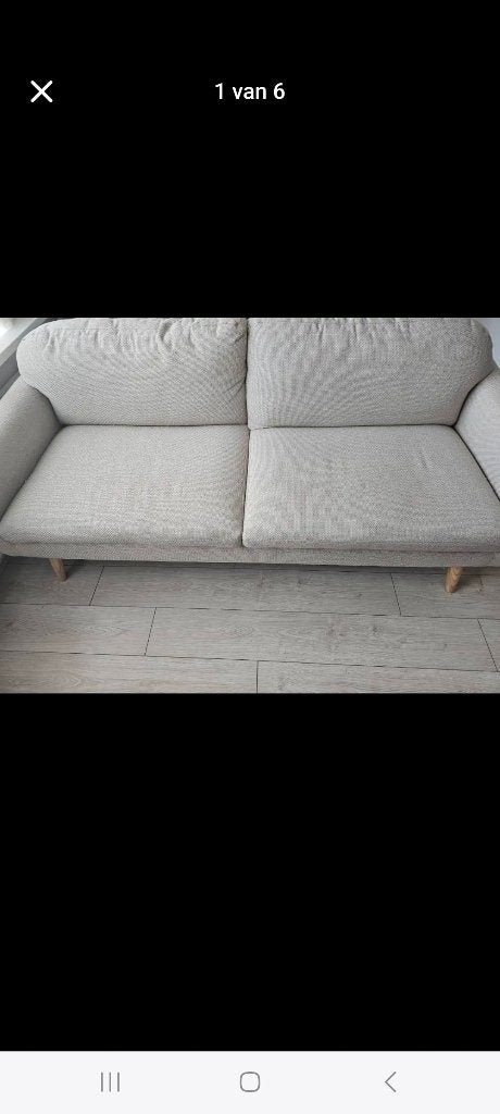 Bank Lily 3zits Leen Bakker, Huis en Inrichting, Ophalen, Hout, Gebruikt, Tweepersoons