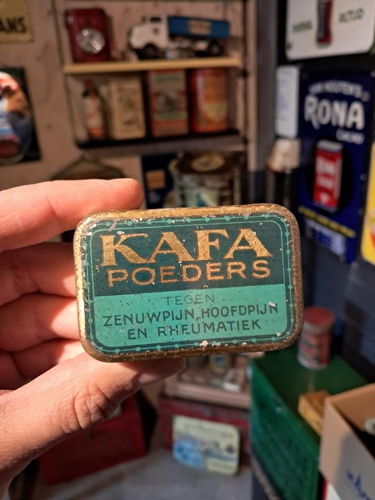 Kafa poeders blikje, Ophalen of Verzenden, Zo goed als nieuw, Overige