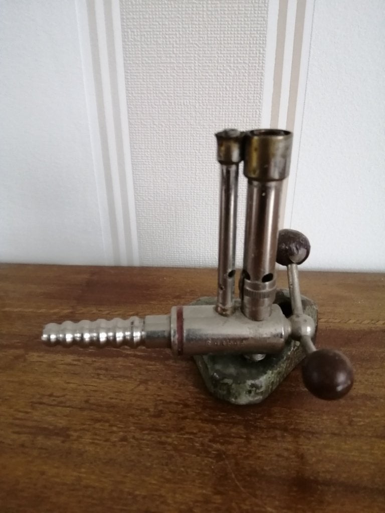 curiosa metalen brander Tandtechniek Renfert veiligheidsbran, Antiek en Kunst, Curiosa en Brocante, Ophalen of Verzenden