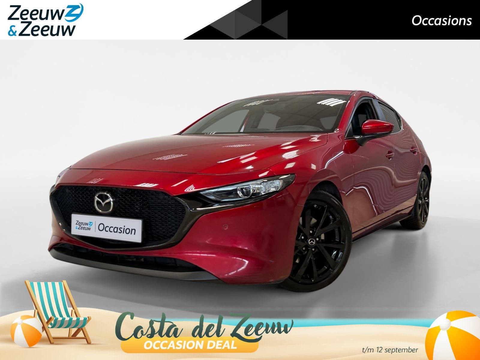 Mazda 3 2.0 SKYACTIVE X | 180 PK | COMFORT MET BOSE | LEDER, Auto's, Mazda, Gebruikt, 4 cilinders, 179 pk, Bedrijf