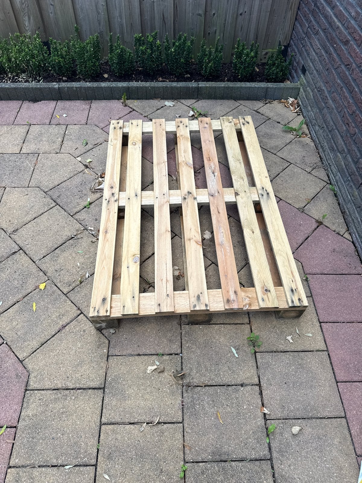 Houten pallet, Doe-het-zelf en Verbouw, Hout en Planken, Ophalen, Gebruikt, 50 mm of meer, Pallet