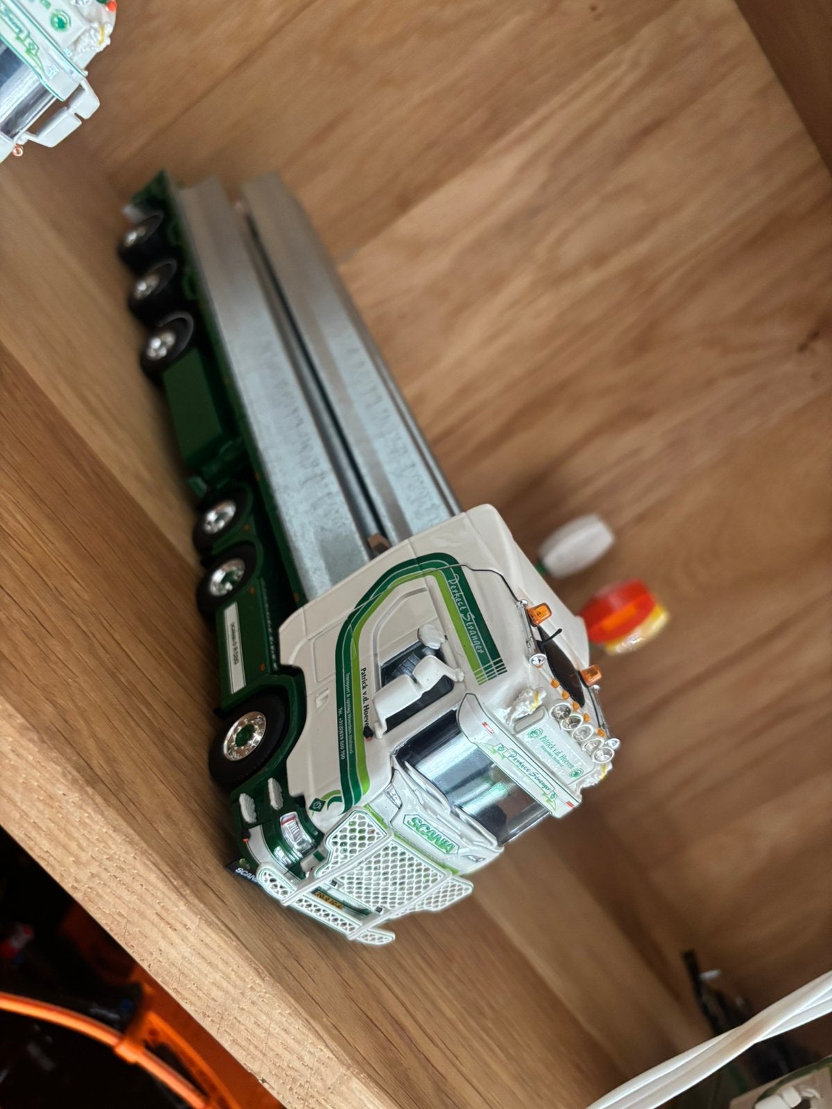 Tekno scania patrick vd hoeven met stenentrailer, Ophalen of Verzenden, Zo goed als nieuw, Bus of Vrachtwagen, Tekno