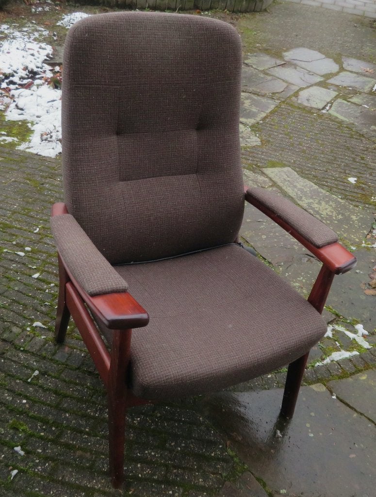 Relaxfauteuil Farstrup (Deens design) in zeer goede staat, 75 tot 100 cm, Ophalen of Verzenden, Zo goed als nieuw, Stof