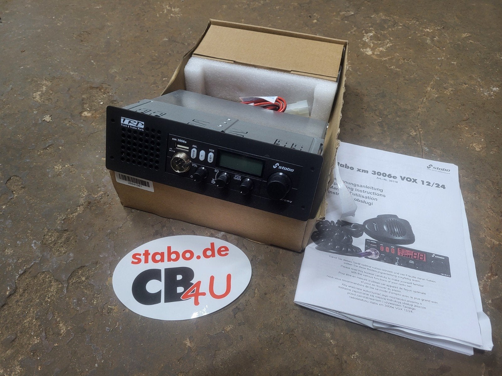 Stabo XM 3006e VOX 12/24 volt 27MC CB-radio nieuw, Ophalen of Verzenden, Nieuw