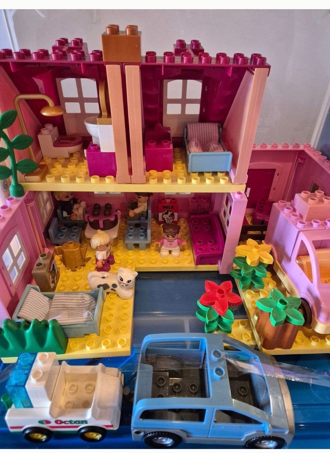 duplo huis met auto s, Ophalen, Poppenhuis