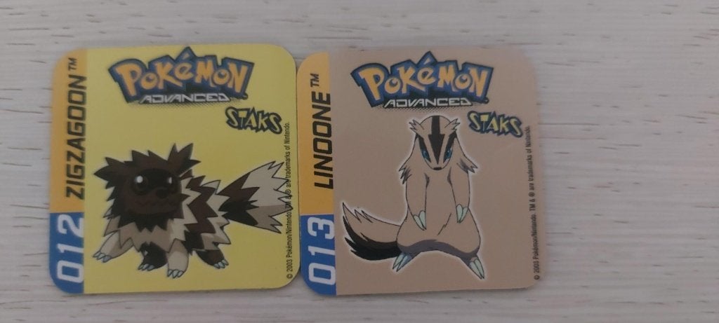pokemon magneten panini staks Zigzagoon en Linoone, Ophalen of Verzenden, Nieuw, Overige typen