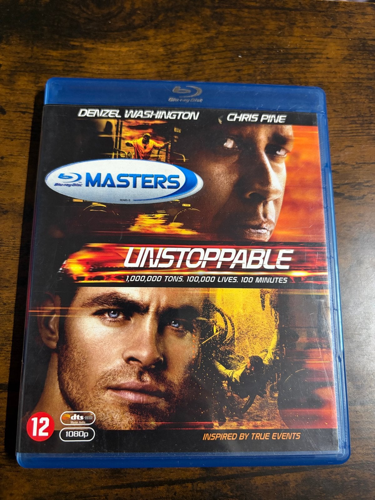 Unstoppable Blu-ray met Denzel Washington en Chris Pine, Film, Actie, Ophalen of Verzenden, Blu-ray