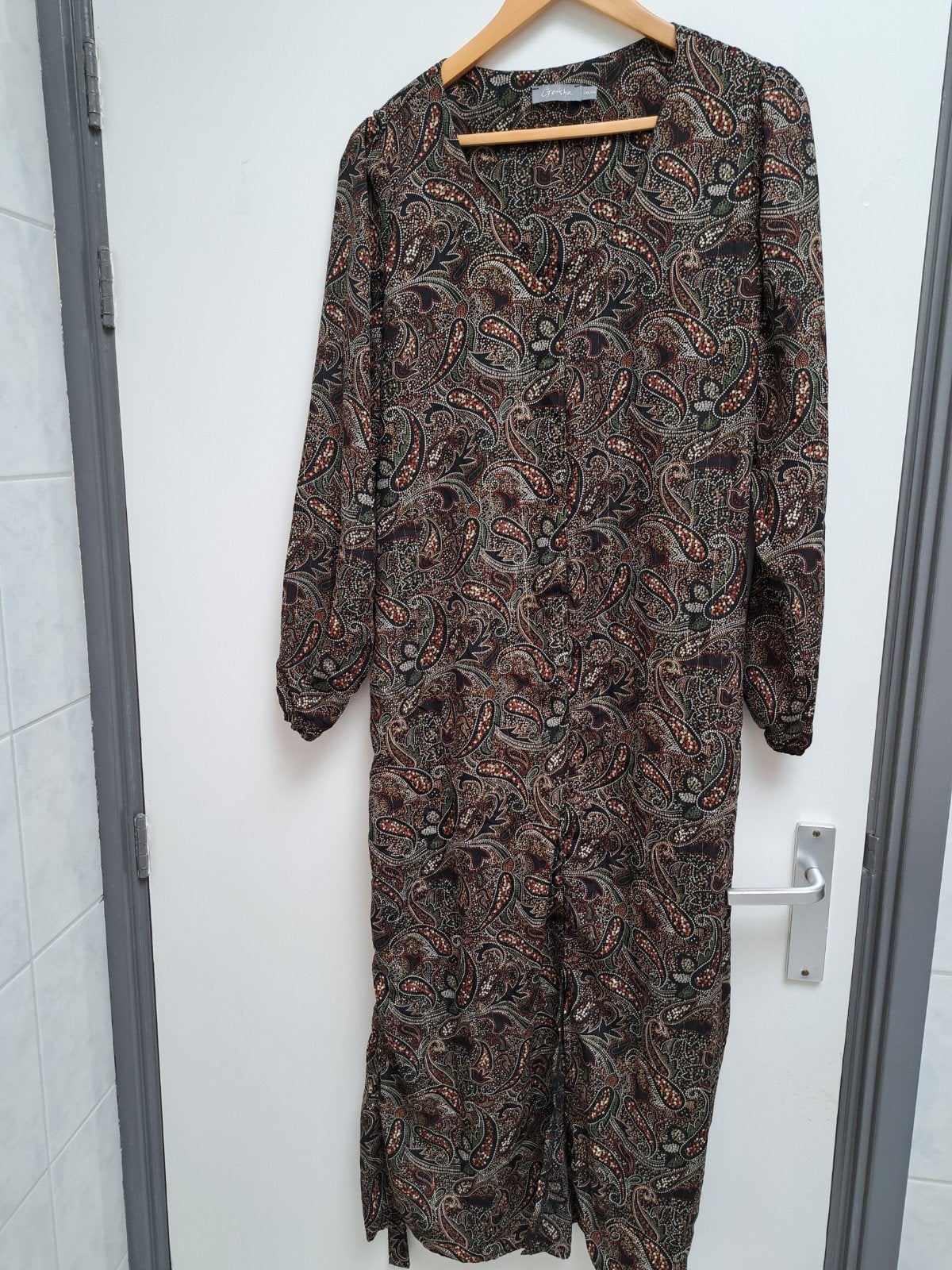 Geisha Paisley Jurk Maat 44 (2XL), Kleding | Dames, Geisha, Meerkleurig, Maat 42/44 (L), Ophalen of Verzenden