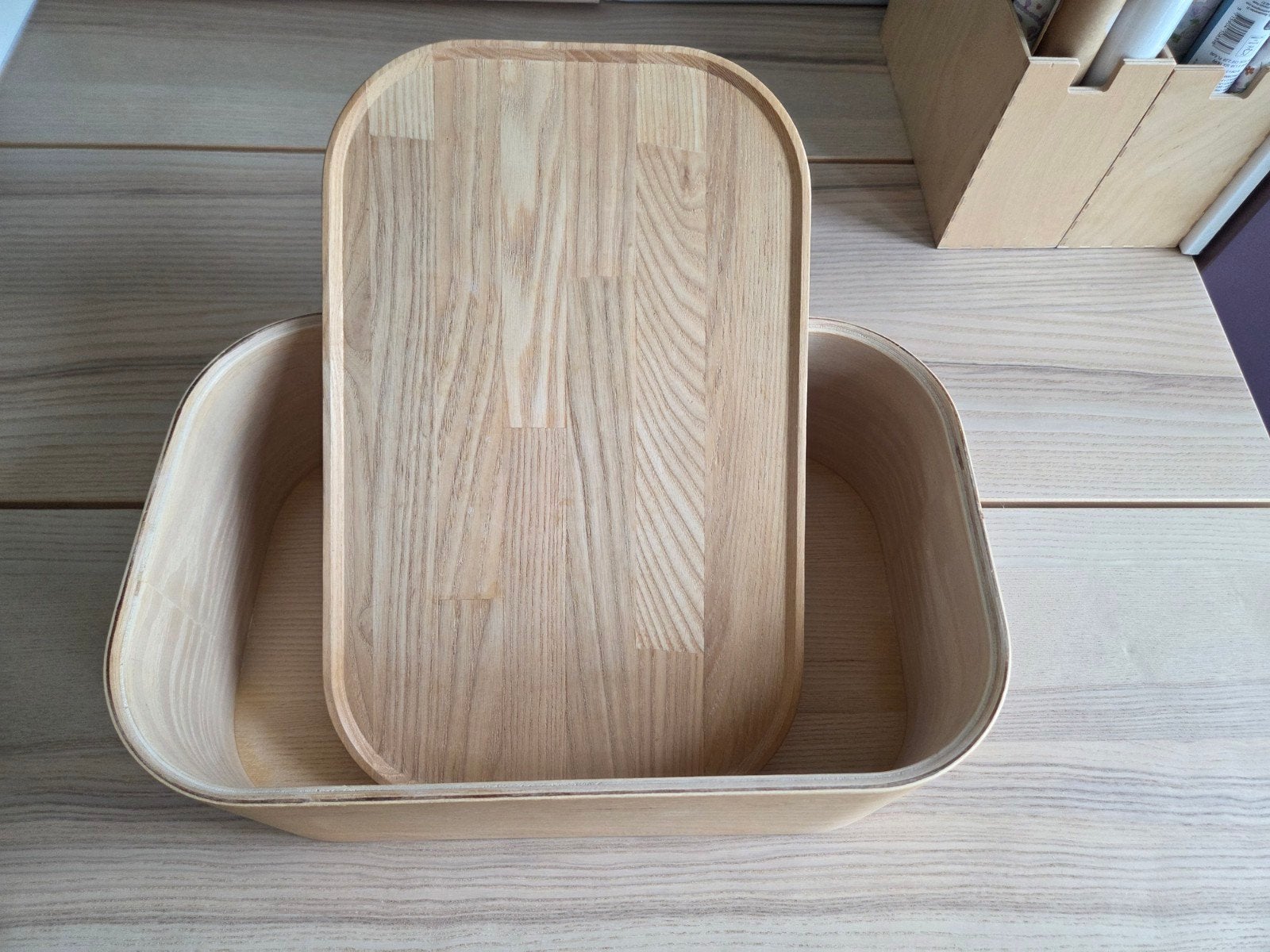 Ikea Broodbox Uppskattning met deksel (snijplank), Ophalen of Verzenden, Zo goed als nieuw