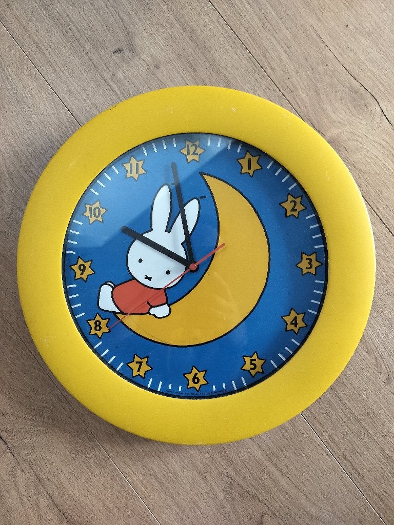 leuke Nijntjeklok, Gebruikt, Overige merken, Geel, Ophalen of Verzenden