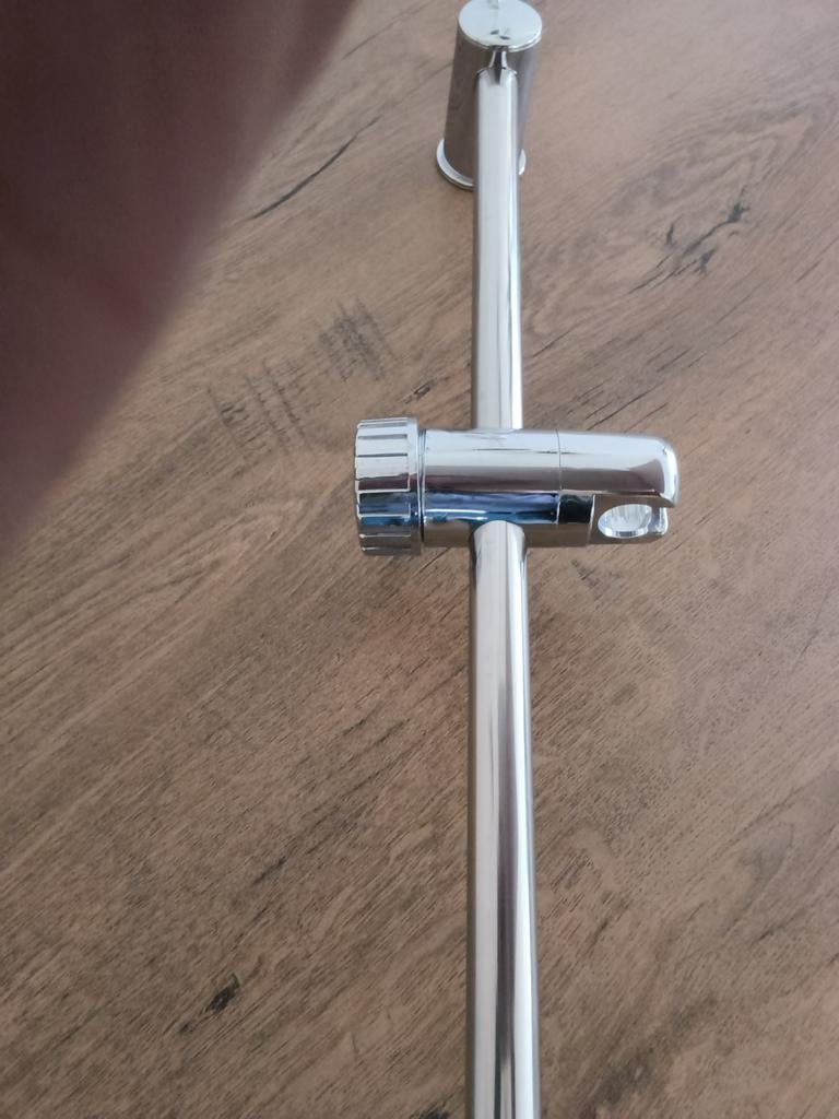 Verchroomde douchestang in hoogte verstelbaar, Ophalen of Verzenden
