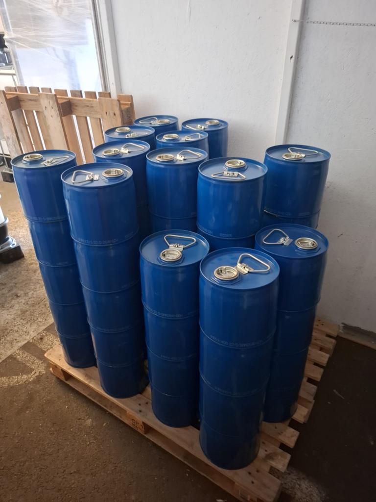 5 L drums; 3,- per stuk, Verzamelen, Blikken, Ophalen