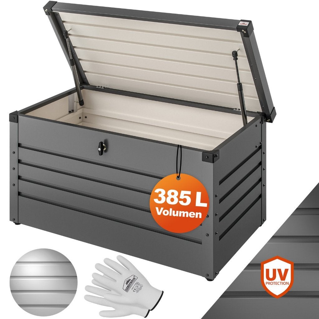 Opbergbox tuinkist tuinkussens metaal 385L GRATIS BEZORGD!, Tuin en Terras, Verzenden, Nieuw, Nvt, Nvt