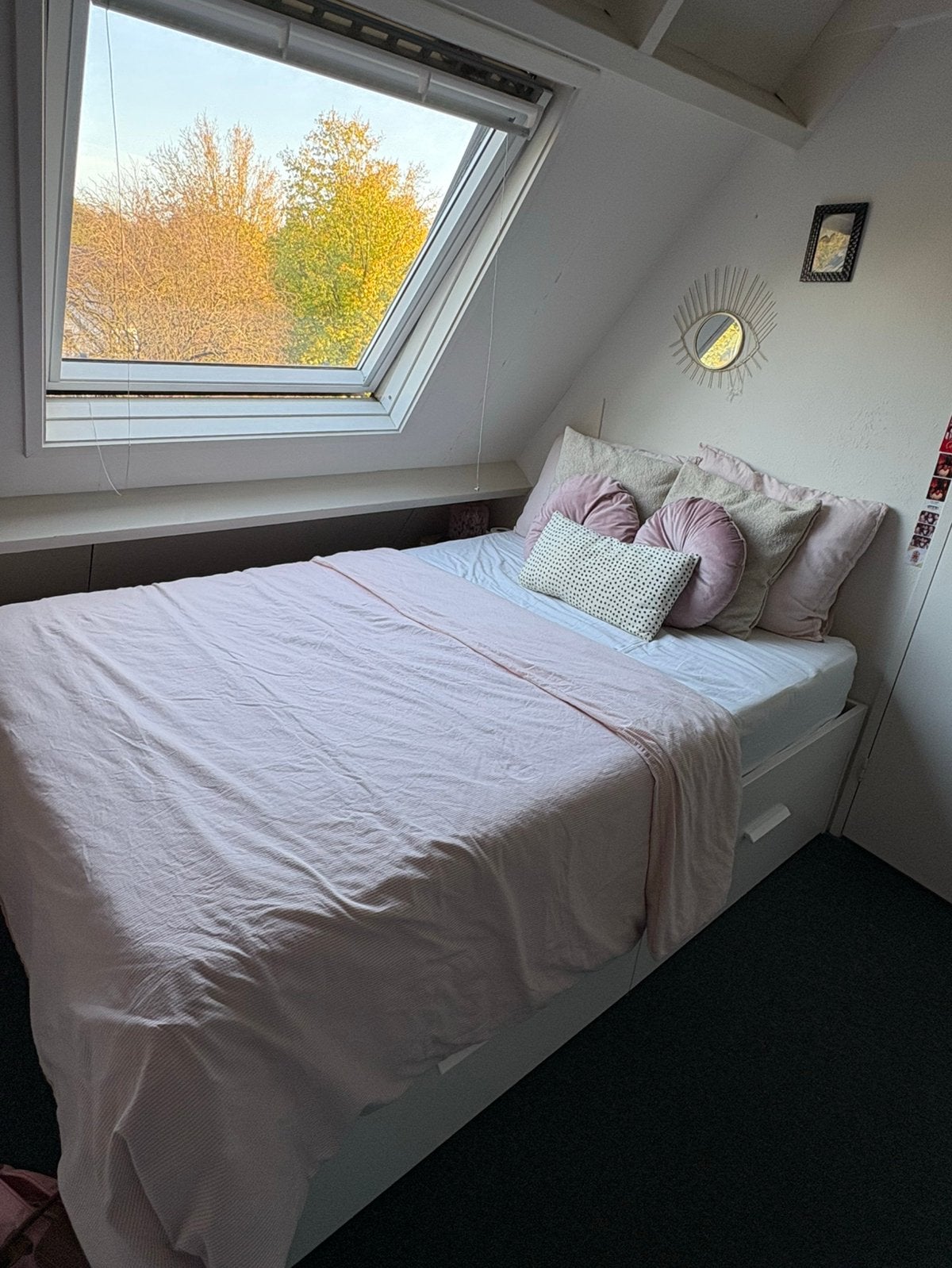 IKEA Brimnes Bed 140x200 - Zo goed als nieuw, Huis en Inrichting, Ophalen, Wit, Tweepersoons, 140 cm