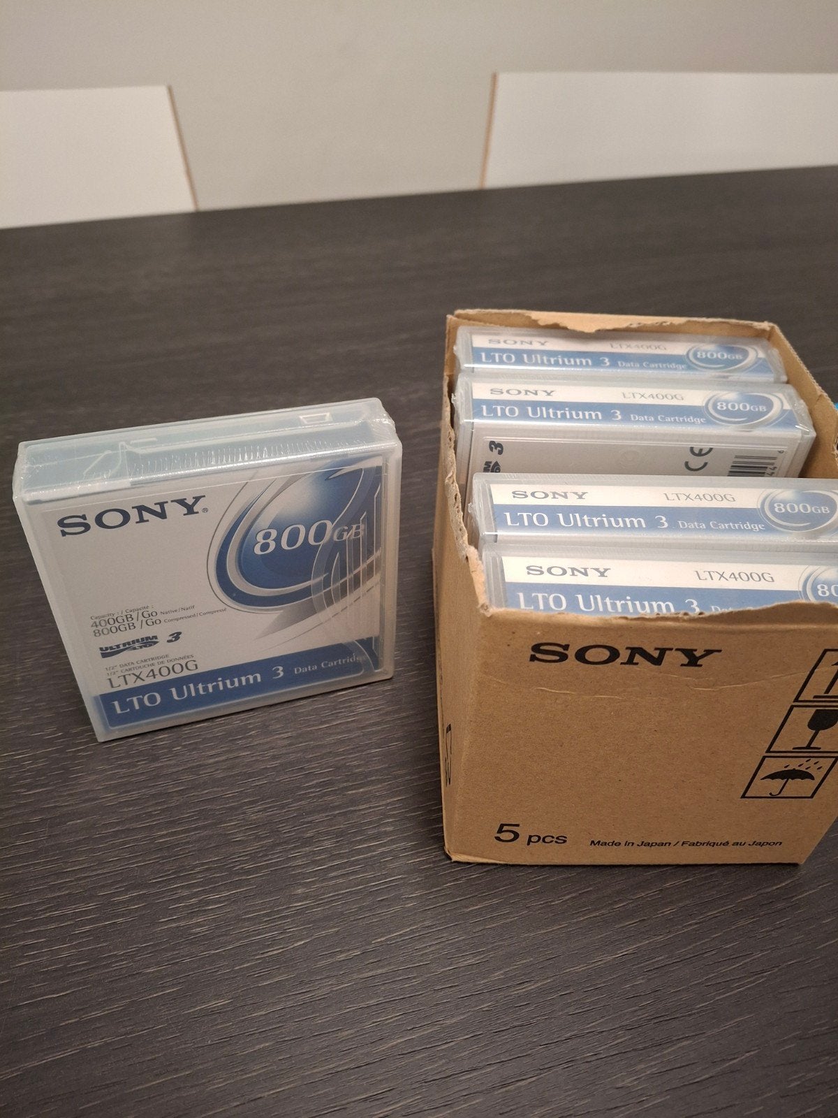 Sony LTX400G Data Cartridge 5 Stuks, Ophalen of Verzenden, Nieuw, Overige typen, Sony