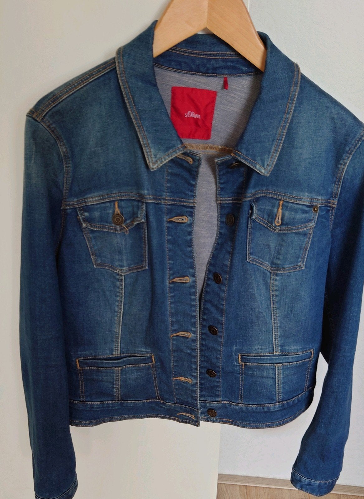 Spijkerjasje mt M s'Oliver, Kleding | Dames, Maat 38/40 (M), Ophalen of Verzenden, Gedragen, Blauw