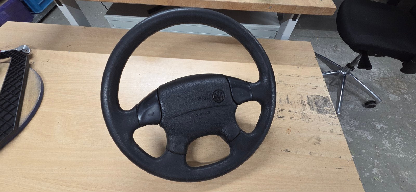Origineel Volkswagen stuurwiel met airbag, Ophalen of Verzenden, Gebruikt, Volkswagen