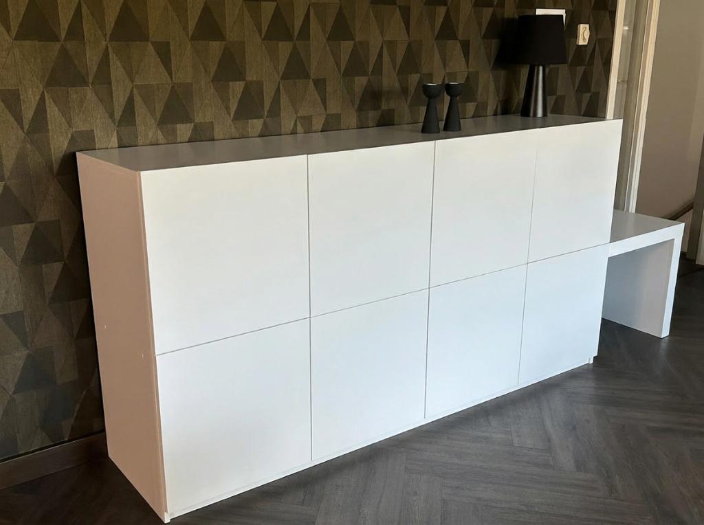 MDF opbergkast, Ophalen, 100 tot 150 cm, 200 cm of meer, Modern