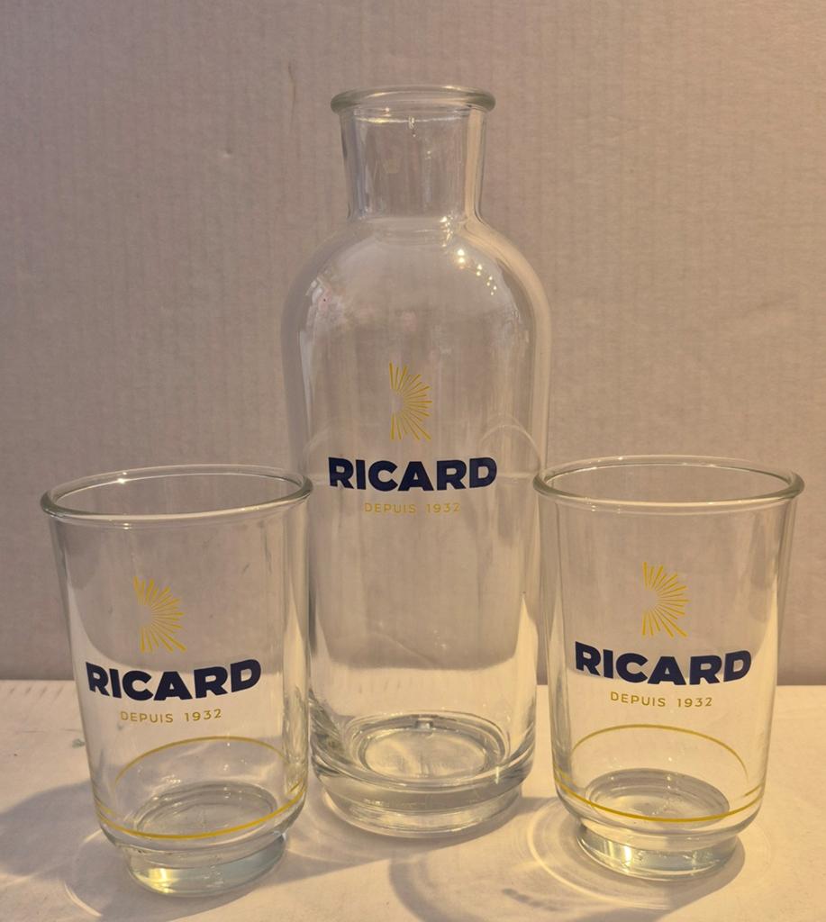 Ricard setje (G), Ophalen of Verzenden, Borrel- of Shotglas