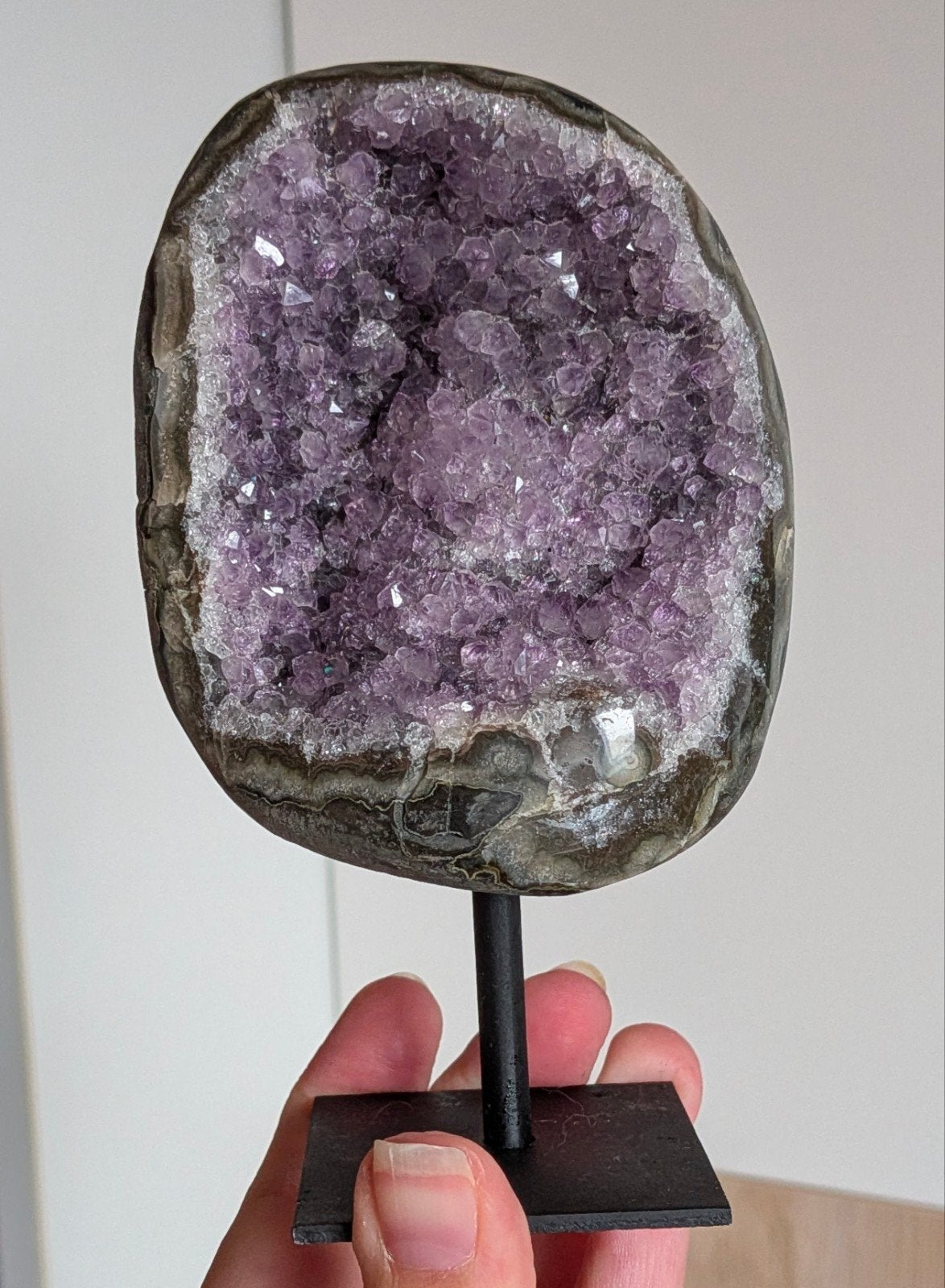 Amethist op standaard, Ophalen of Verzenden, Mineraal