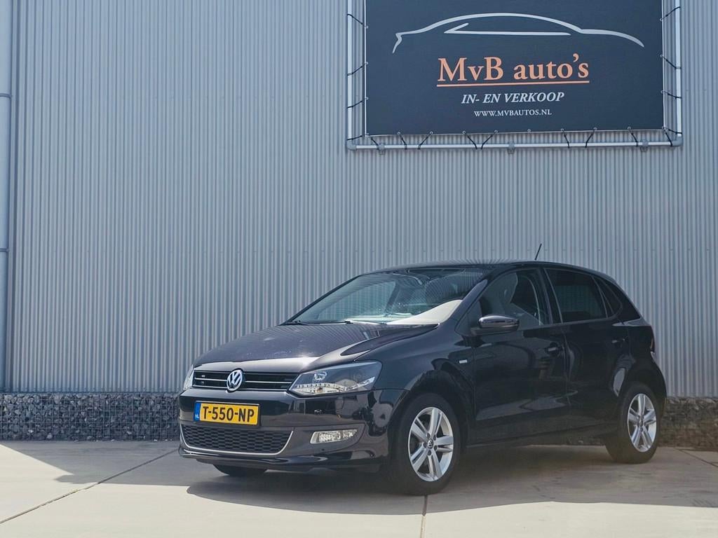 Volkswagen Polo 1.2-12V Match, clima, navigatie, stoelverwar, Auto's, Voorwielaandrijving, Euro 5, 967 kg, Zwart