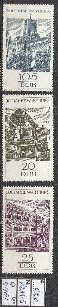 DDR Wartburg Michel 1233-5 Nr.D981p, Verzenden, DDR, Postfris