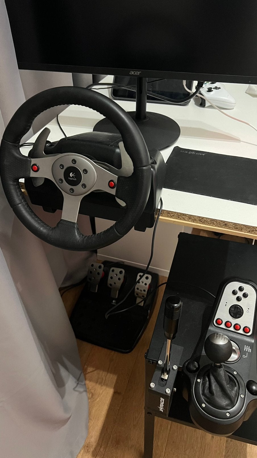 Logitech G25, Spelcomputers en Games, Ophalen, Zo goed als nieuw, Stuurtje of Sportattribuut