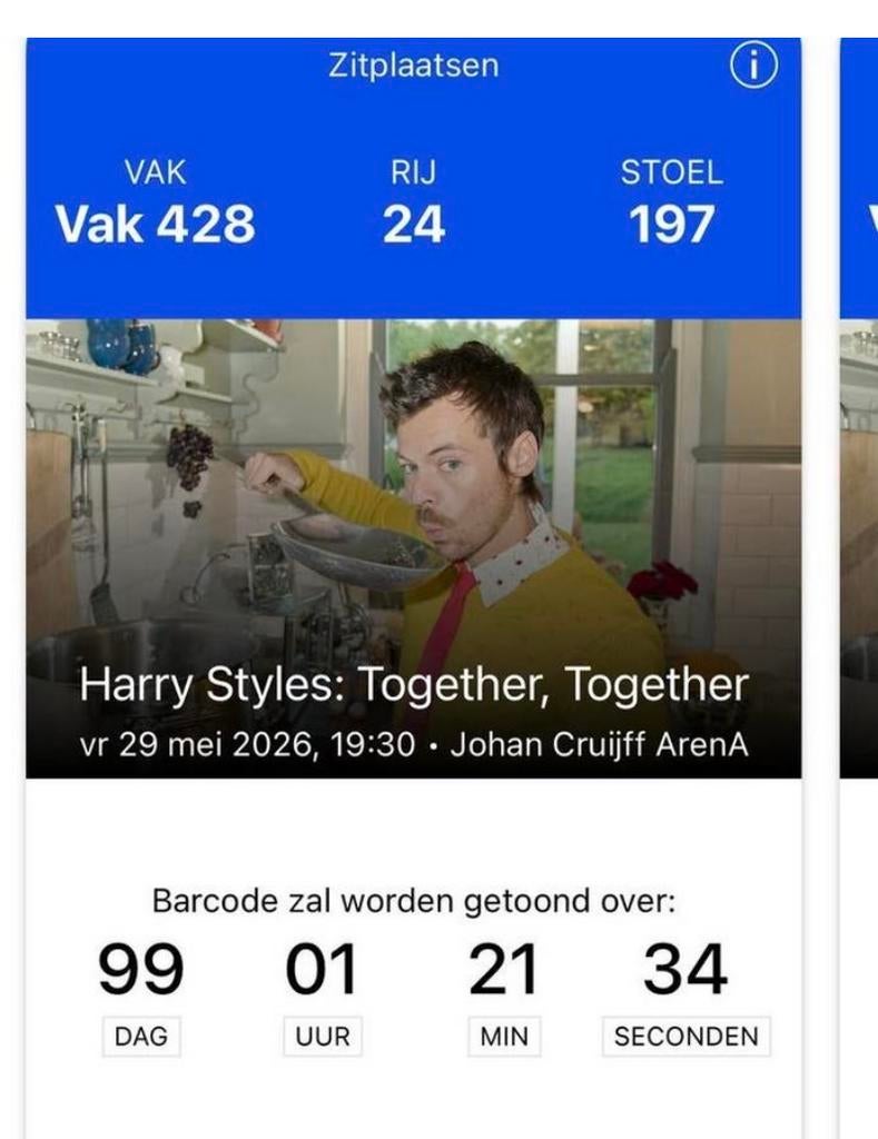 1 kaart harry styles voor 29 mei, Twee personen, Overige soorten