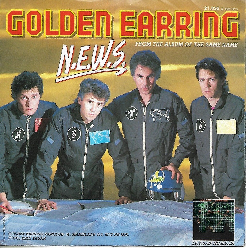 Golden Earring - N.e.w.s, Ophalen of Verzenden, Gebruikt, 7 inch, Pop