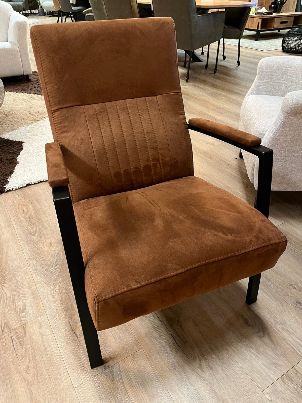 Fauteuil in vele kleuren leverbaar nu €365.-, Ophalen, Nieuw, 75 tot 100 cm, Stof